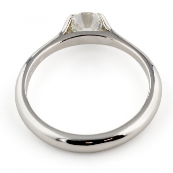 Solitaire diamond and platinum ring size L